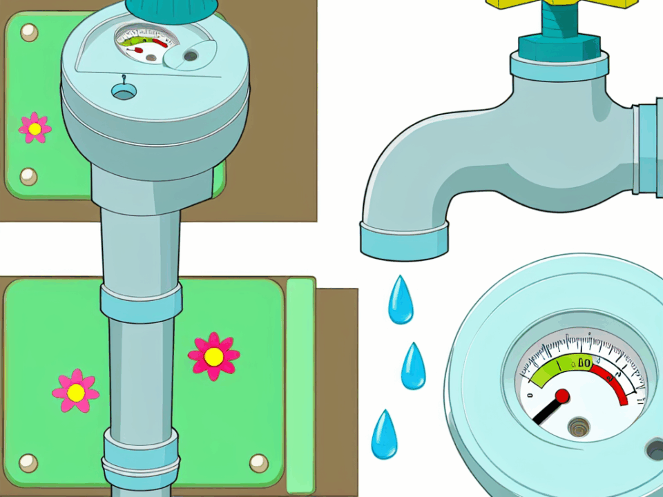 Illustration zum Thema Wasser sparen im Haushalt – einfache Tipps